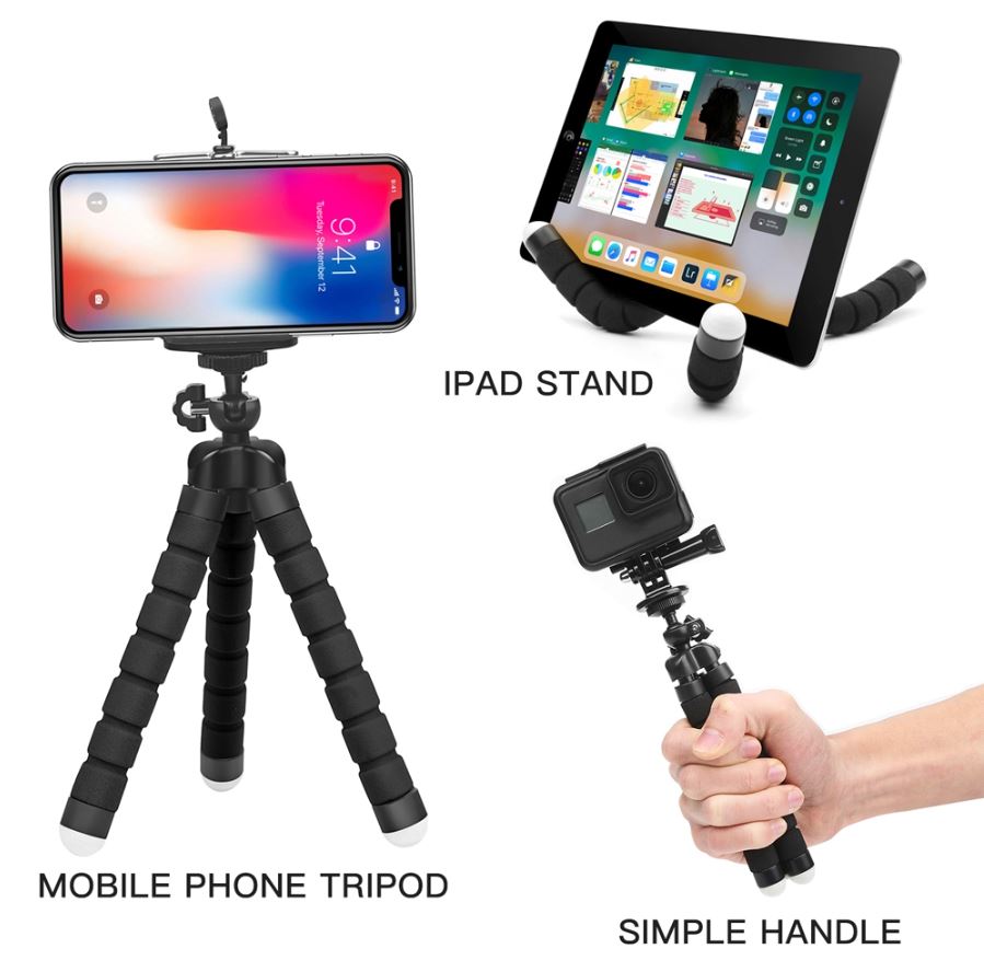 Selfie tripod flexible