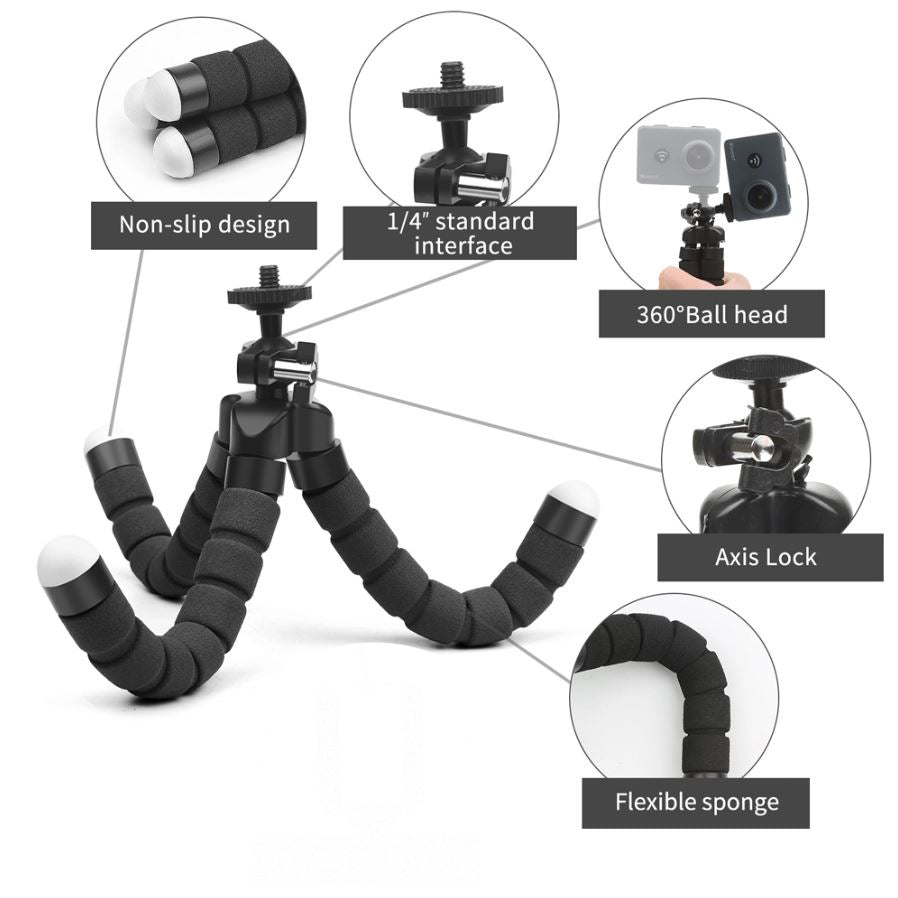 Selfie tripod flexible