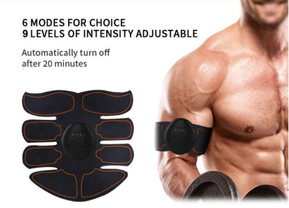 Muscle trainer & massager for abs, arms, back