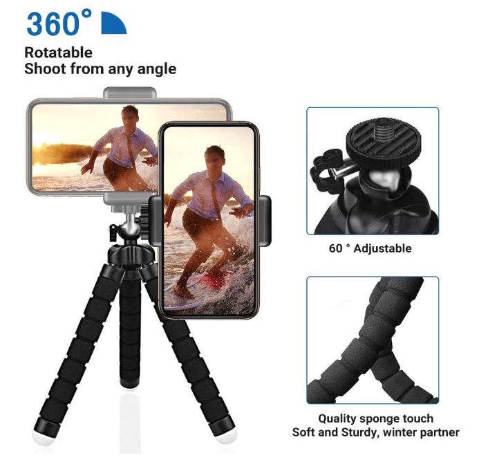 Selfie tripod flexible