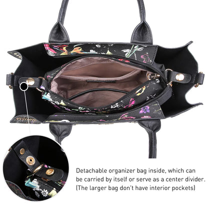 Women'S 3Pcs Purse Handbag Shoulder Bag Tote Satchel Hobo Bag Briefcase Work Bag for Ladies