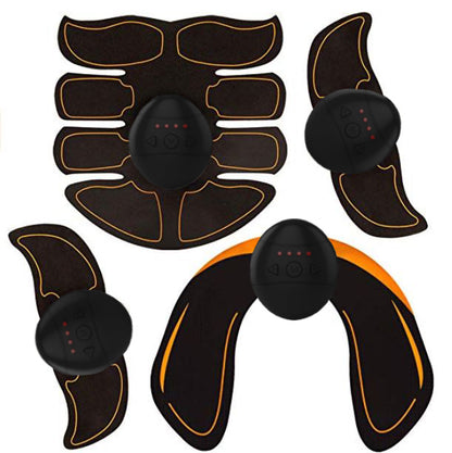 Muscle trainer & massager for abs, arms, back